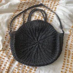 Abercrombie & Fitch Straw Tote Crossbody Bag